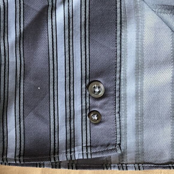 Armani Collezioni Blue Striped Dress Shirt - Picture 5 of 8